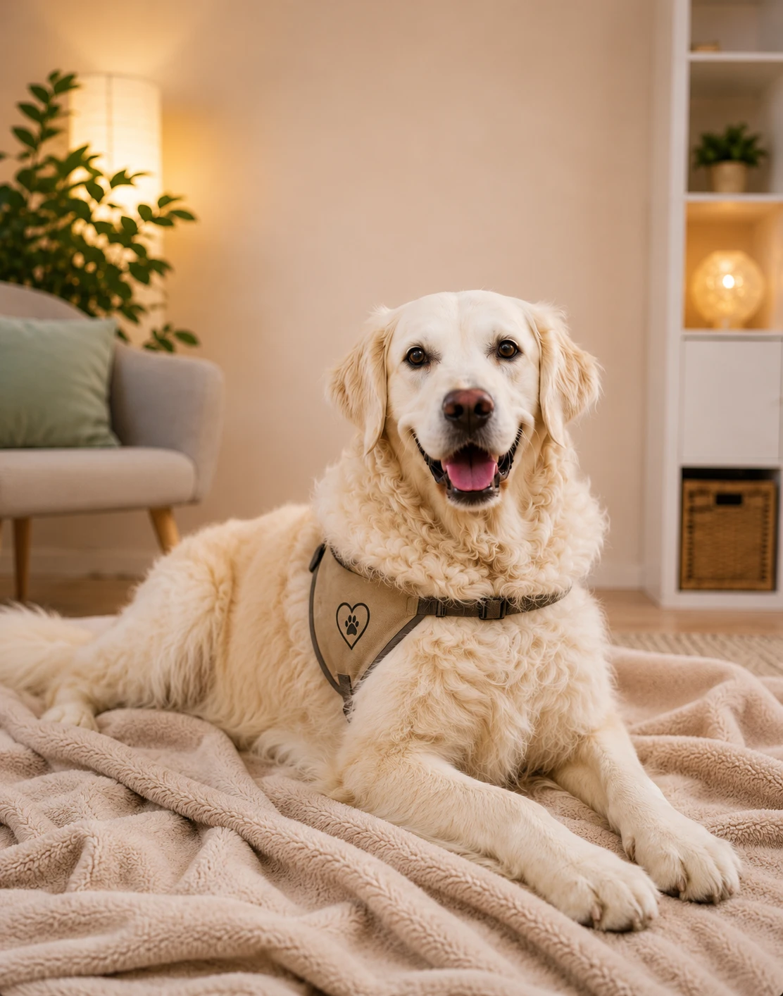 Praxis-Hund Bailey in der Psychotherapie-Praxis Bad Vilbel