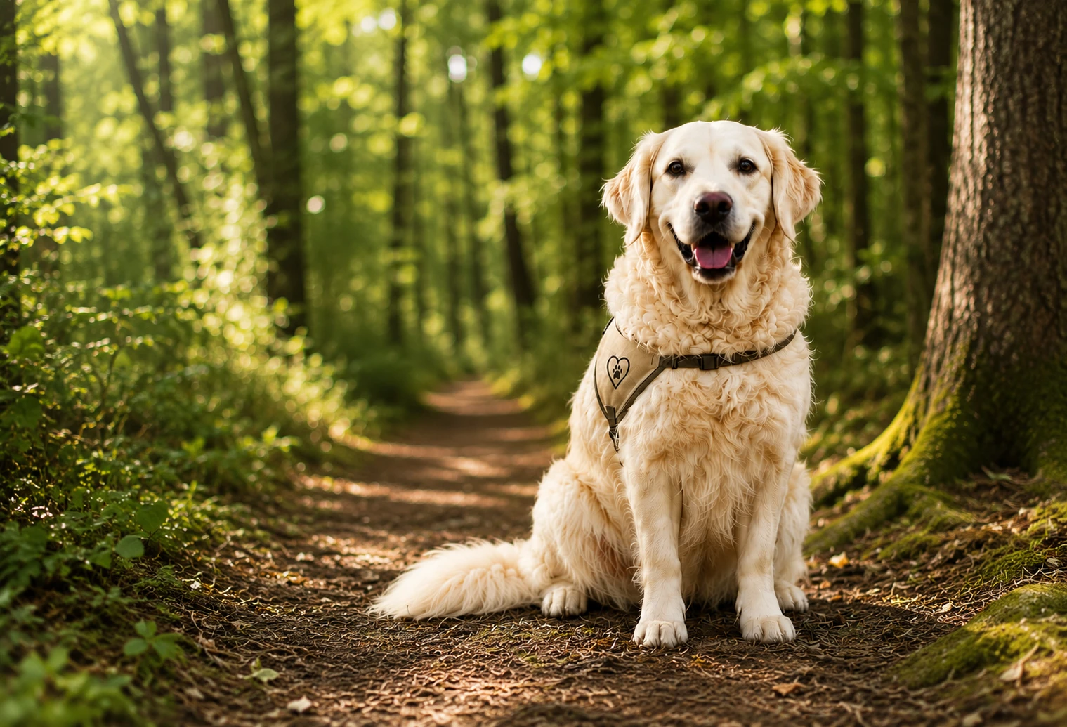  Golden Retriever Hündin Bailey unterstützt Sie.